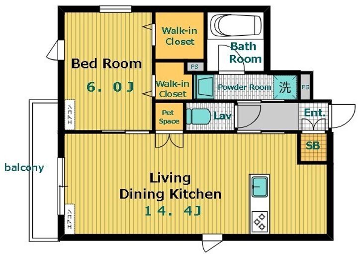 corail blancの間取り