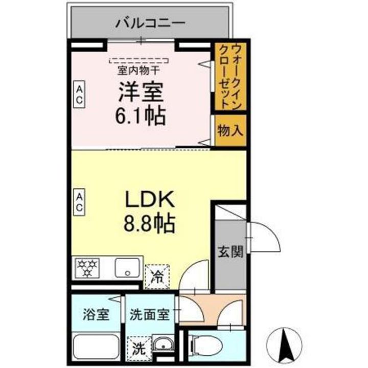 D Paina 旭町の間取り