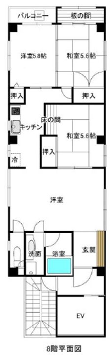 ハイ清澄の間取り