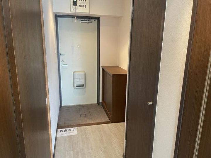 マンションベルエアの玄関