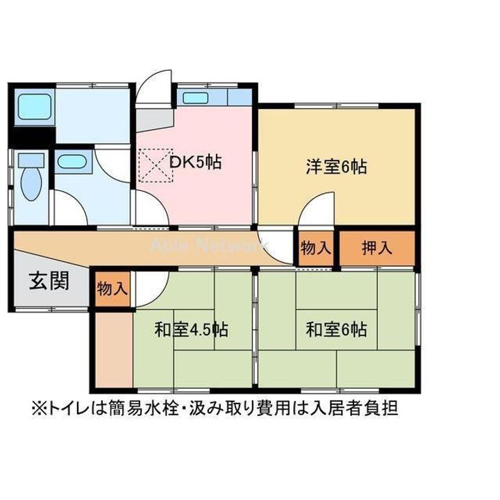 愛媛県新居浜市宇高町1(一戸建)の賃貸物件の間取り