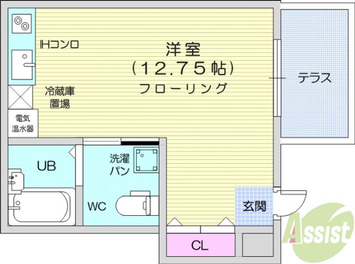 プチメゾン台原の間取り
