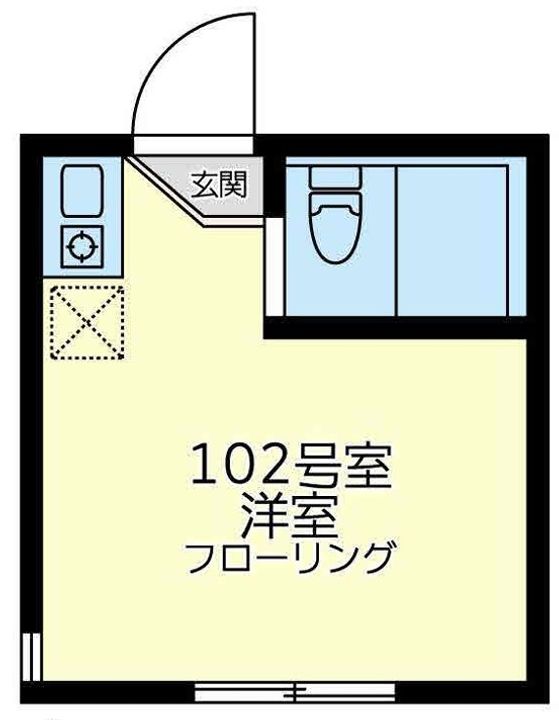 神奈川県横浜市神奈川区神大寺4(アパート)の賃貸物件の間取り