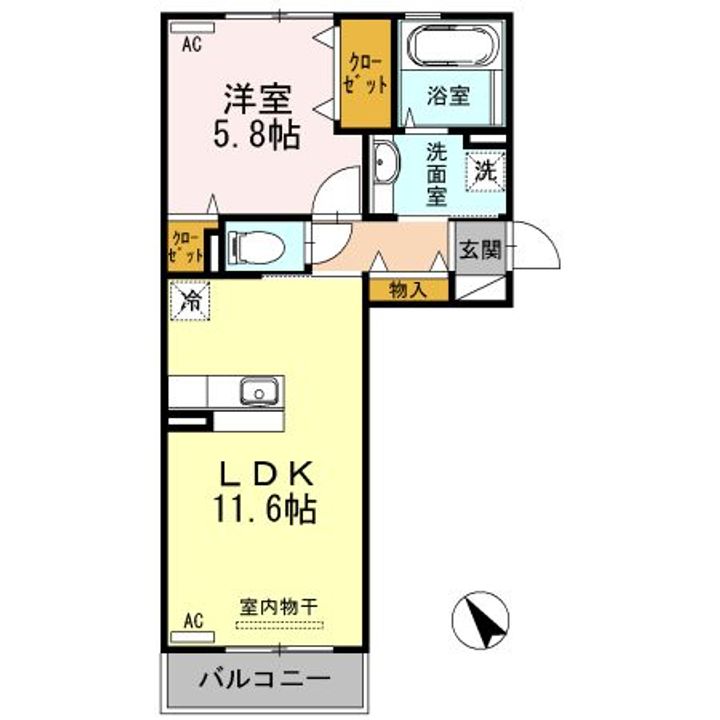 サニーヒルズの間取り