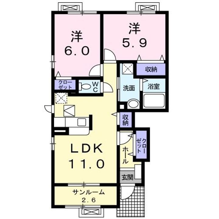 インフィニティーCの間取り