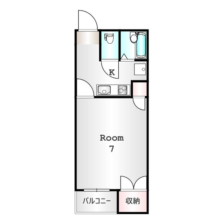 群馬県高崎市下中居町(アパート)の賃貸物件の間取り