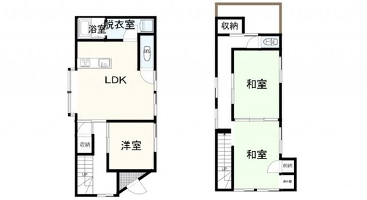 広島県広島市安佐南区緑井3(一戸建)の賃貸物件の間取り