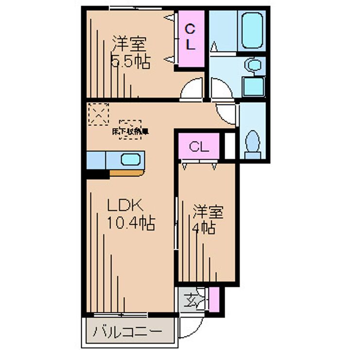 神奈川県横浜市港北区大倉山7(アパート)の賃貸物件の間取り