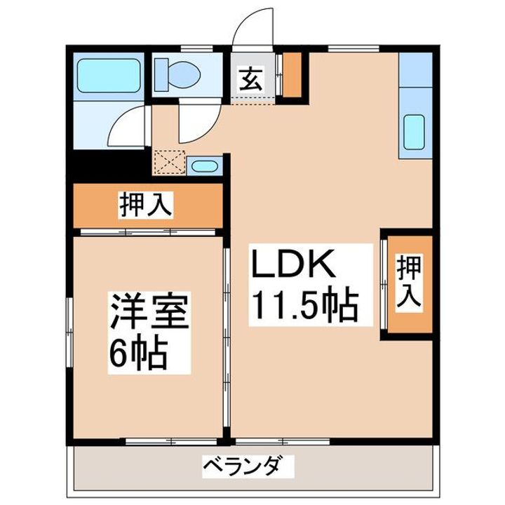 サンシティKの間取り