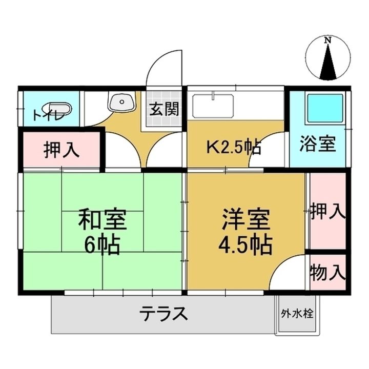 千葉県野田市清水(一戸建)の賃貸物件の間取り