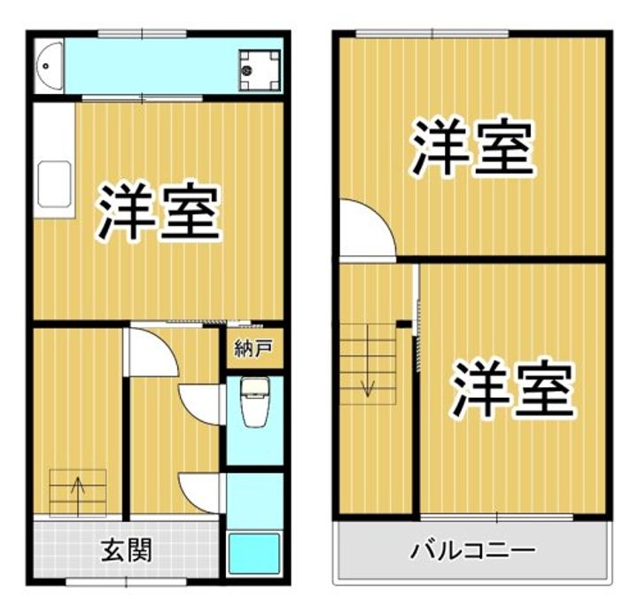 兵庫県宝塚市安倉西4(一戸建)の賃貸物件の間取り