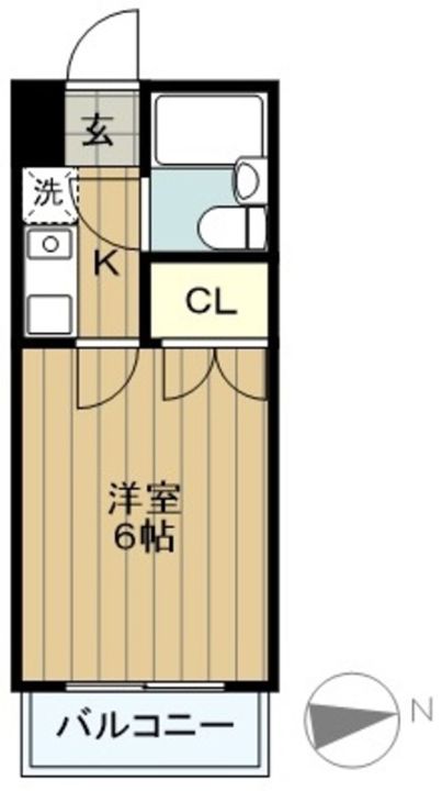 スカイコート多摩川第2の間取り