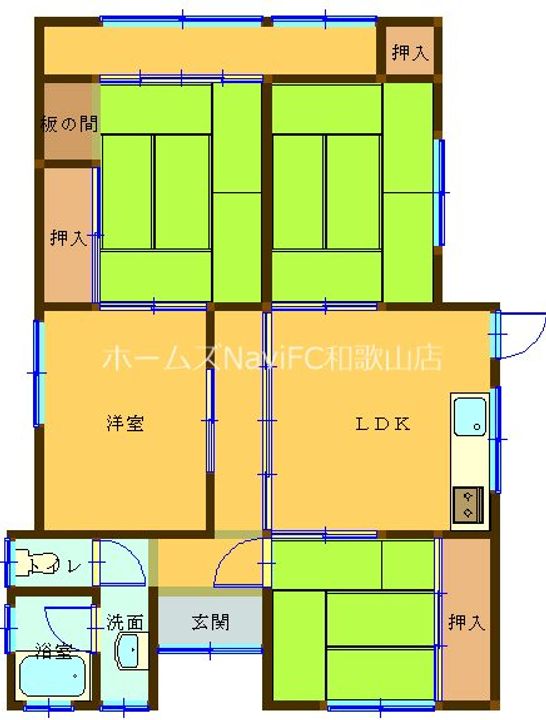 和歌山県和歌山市雑賀崎(一戸建)の賃貸物件の間取り