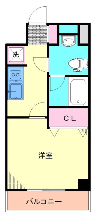 神奈川県横浜市中区宮川町3(マンション)の賃貸物件の間取り