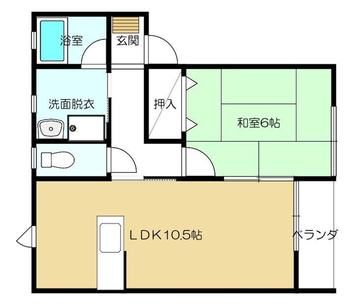 コーポ花輪野の間取り