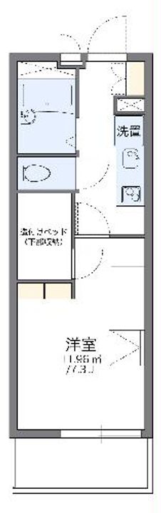レオパレスRiver Landの間取り