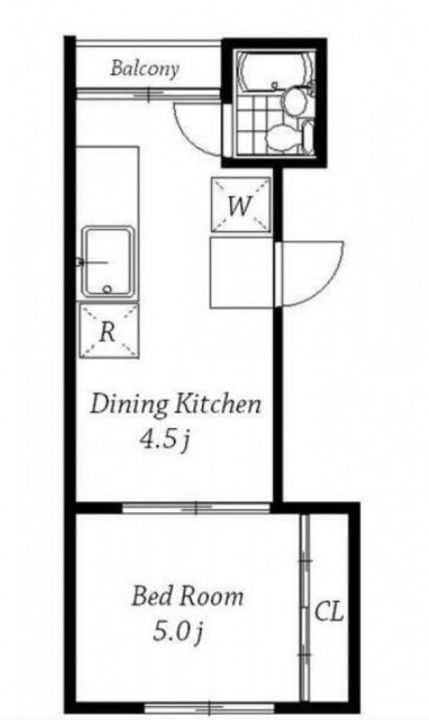 東京都品川区小山4(マンション)の賃貸物件の間取り