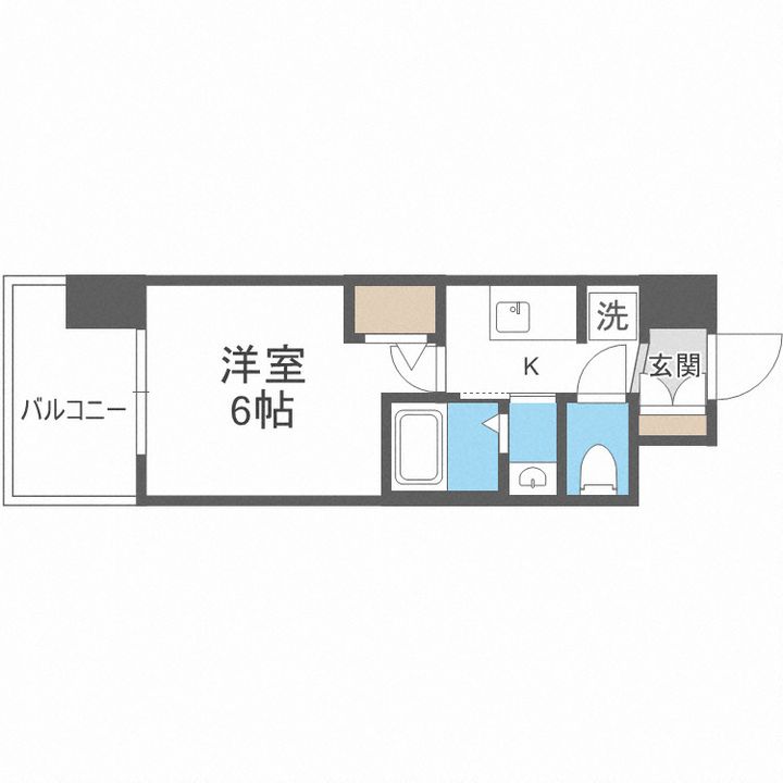 エステムコート大阪WESTIIの間取り