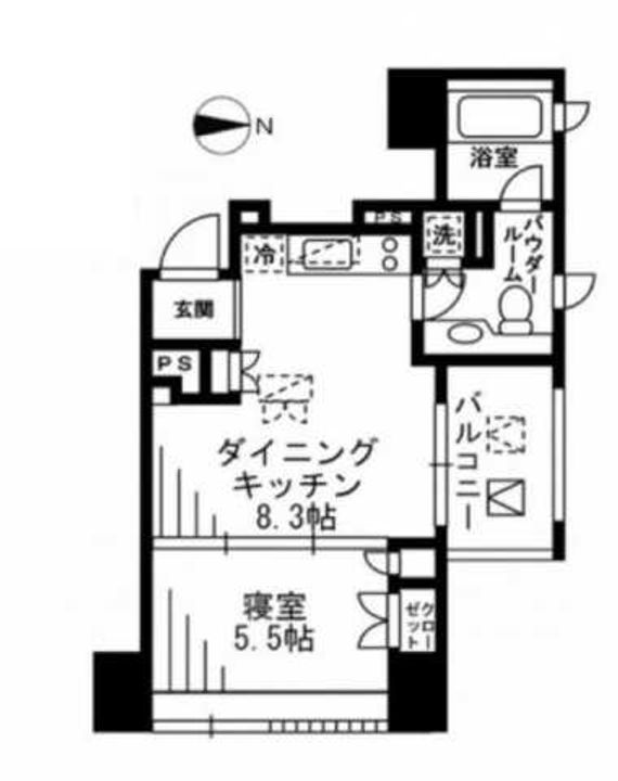 プライムアーバン四谷外苑東の間取り