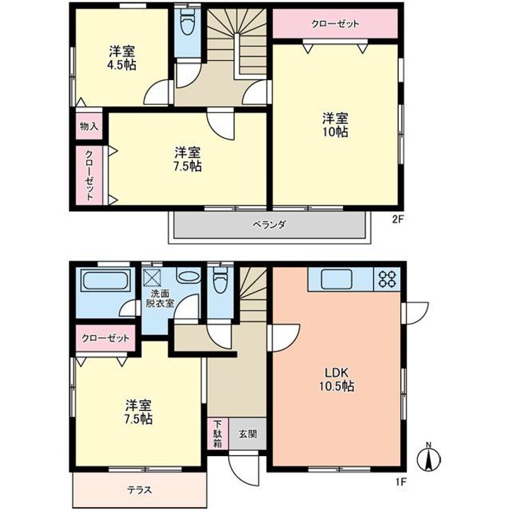 群馬県前橋市上佐鳥町(一戸建)の賃貸物件の間取り