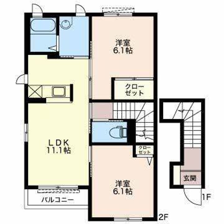 パルティール昭府の間取り