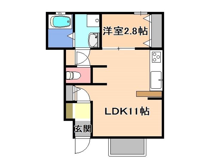 ウィル コスモ若草の間取り