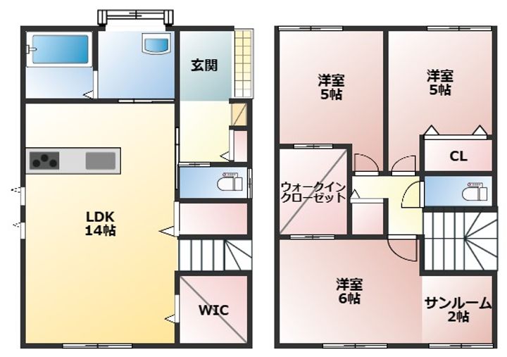 群馬県前橋市国領町1(アパート)の賃貸物件の間取り