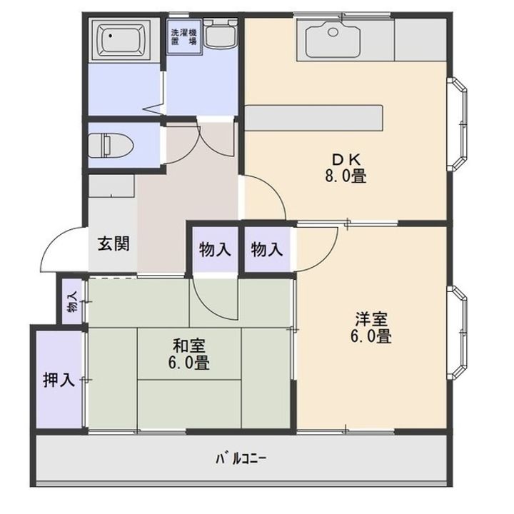 G.flat Ishiharaの間取り