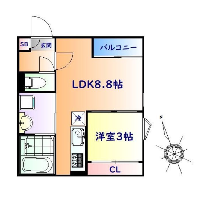 REGALESTフェリチタ南仙台の間取り