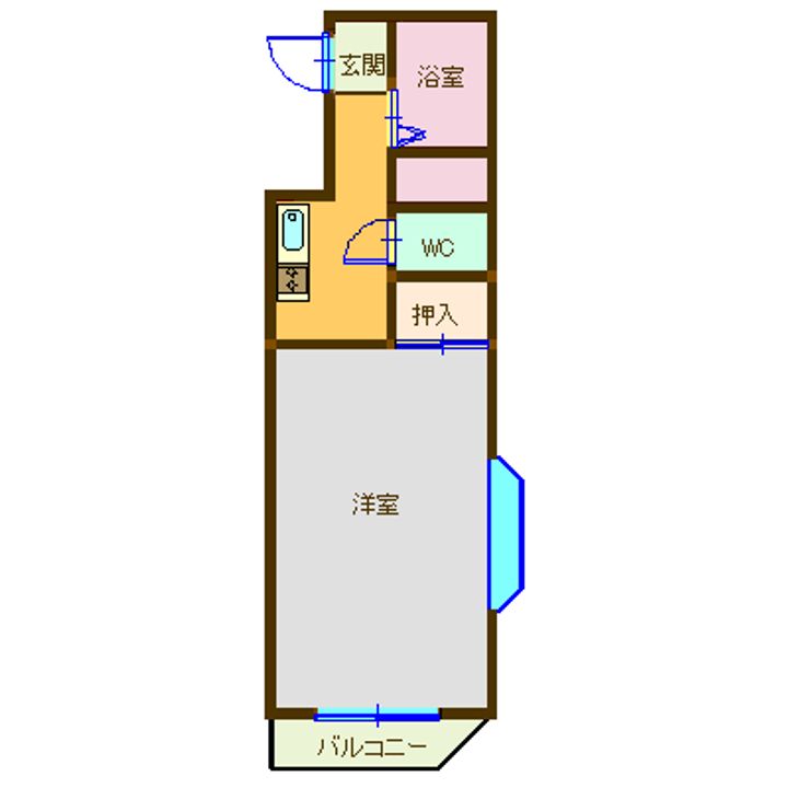 飯田コーポアベの間取り