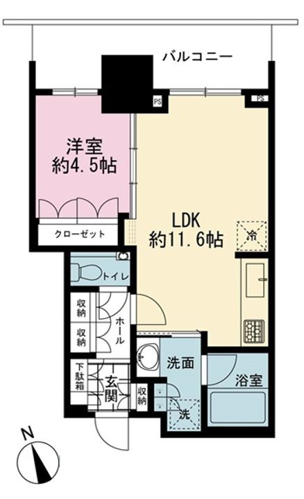 ブランズタワー芝浦の間取り