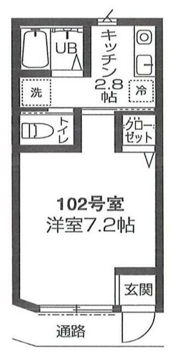 東京都狛江市岩戸南4(アパート)の賃貸物件の間取り