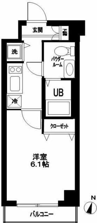 東京都大田区東矢口2(マンション)の賃貸物件の間取り