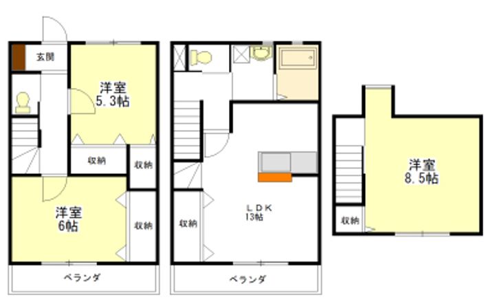 エレガンス利平治Bの間取り
