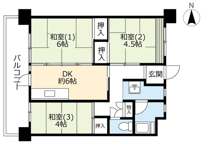 UR名谷の間取り