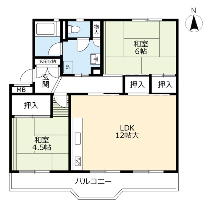 UR志徳の間取り