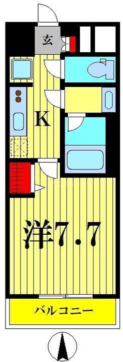 東京都江東区大島8(マンション)の賃貸物件の間取り
