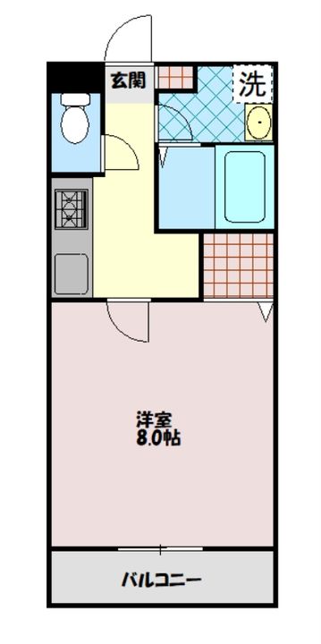 宮城県仙台市宮城野区原町6(アパート)の賃貸物件の間取り