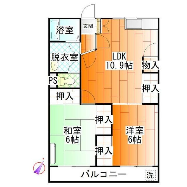 メゾンマツドBの間取り