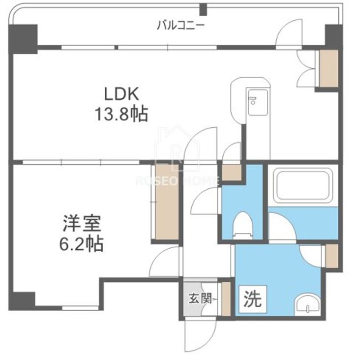 大阪府大阪市北区東天満2(マンション)の賃貸物件の間取り