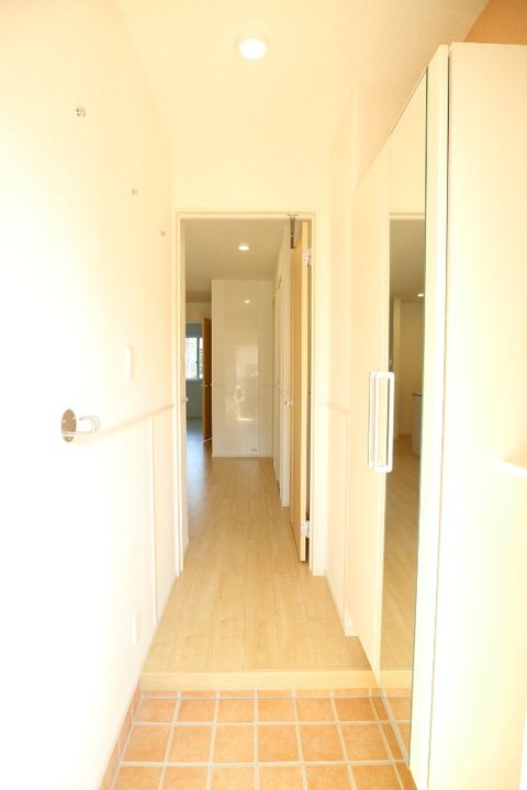 岡山県倉敷市青江(アパート)の賃貸物件の玄関