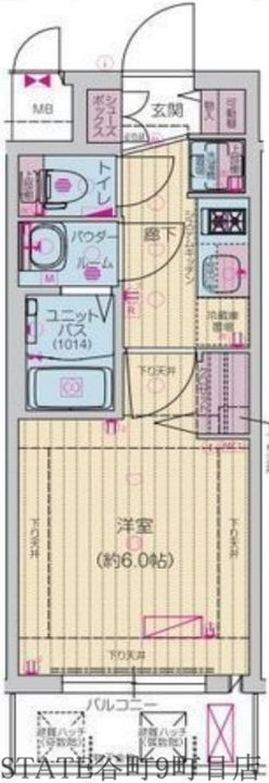 プレサンス四天王寺前夕陽ヶ丘ヴィリードの間取り