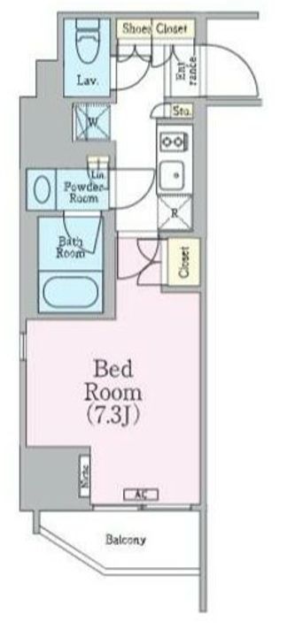 クレストコート蔵前レジデンスの間取り