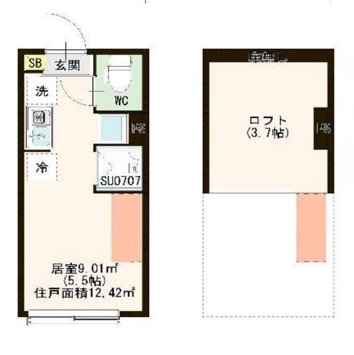 東京都杉並区上井草2(アパート)の賃貸物件の間取り