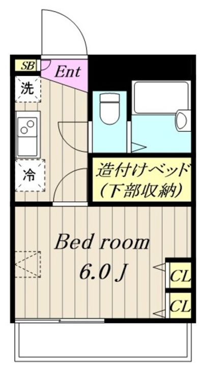 レオパレスサンジュリアン高ヶ坂の間取り