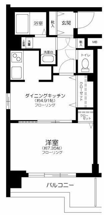 東京都文京区音羽2(マンション)の賃貸物件の間取り
