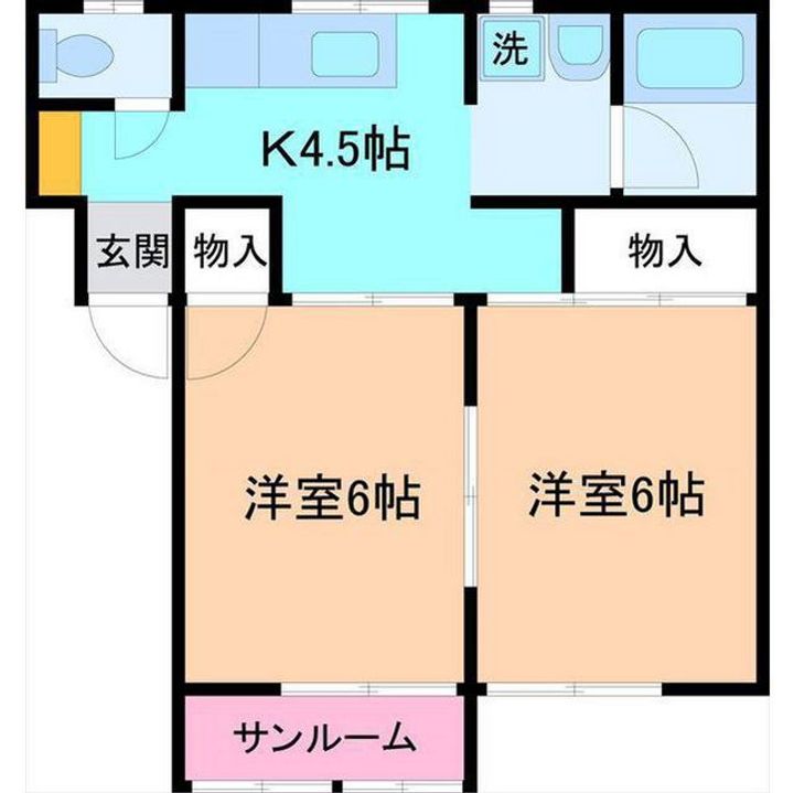 ハウス北星の間取り
