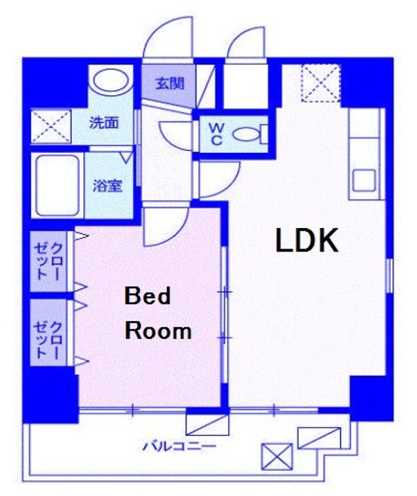 東京都江東区木場2(マンション)の賃貸物件の間取り