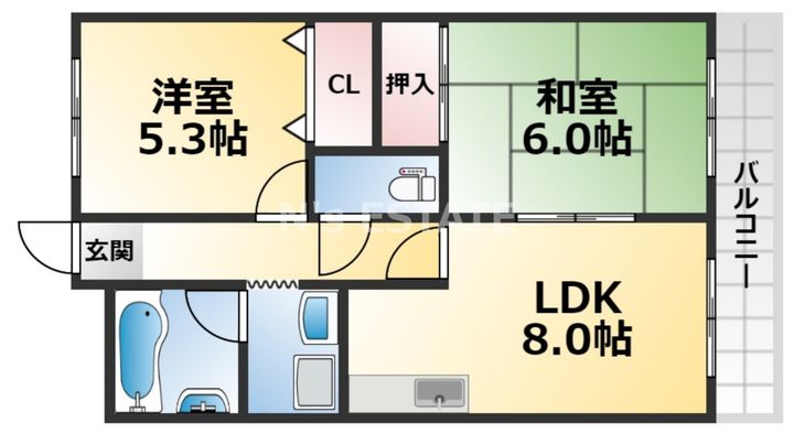 エトワール長尾の間取り