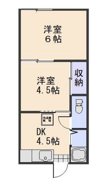 アパートベジータの間取り